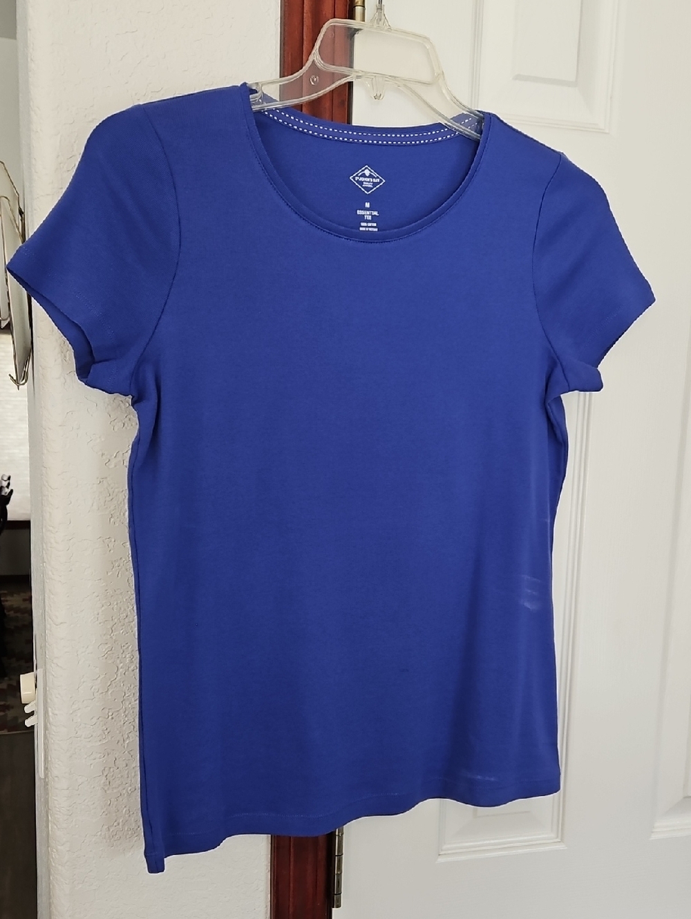 St. John's Bay Periwinkle Blue Short Sleeve Crewneck Tee